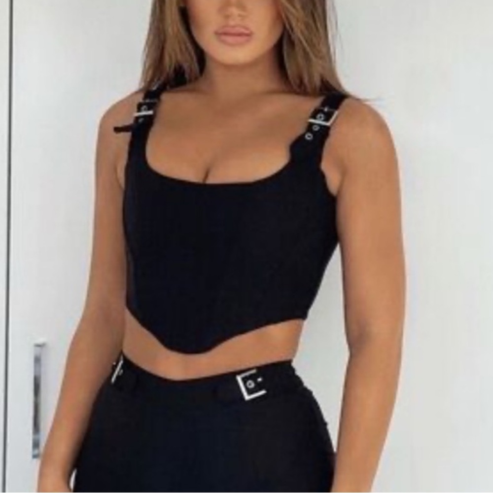 Black Buckle Strap SET